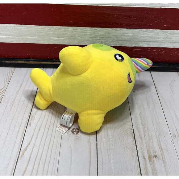 Lot of 2 Tasty Peach Studios Pastel Lollipop NOMWHAL 9” Narwhal Whale Plush 2021 - Picture 6 of 16